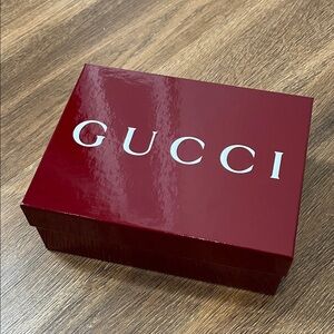 Gucci Burgundy Box with White Logo Empty